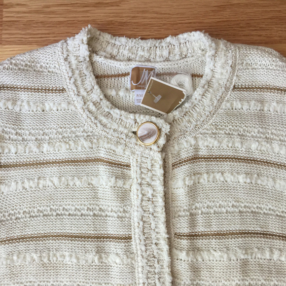 ⚡️JM COLLECTION Knit Jacket 📍FIRM📍 - Picture 2 of 11